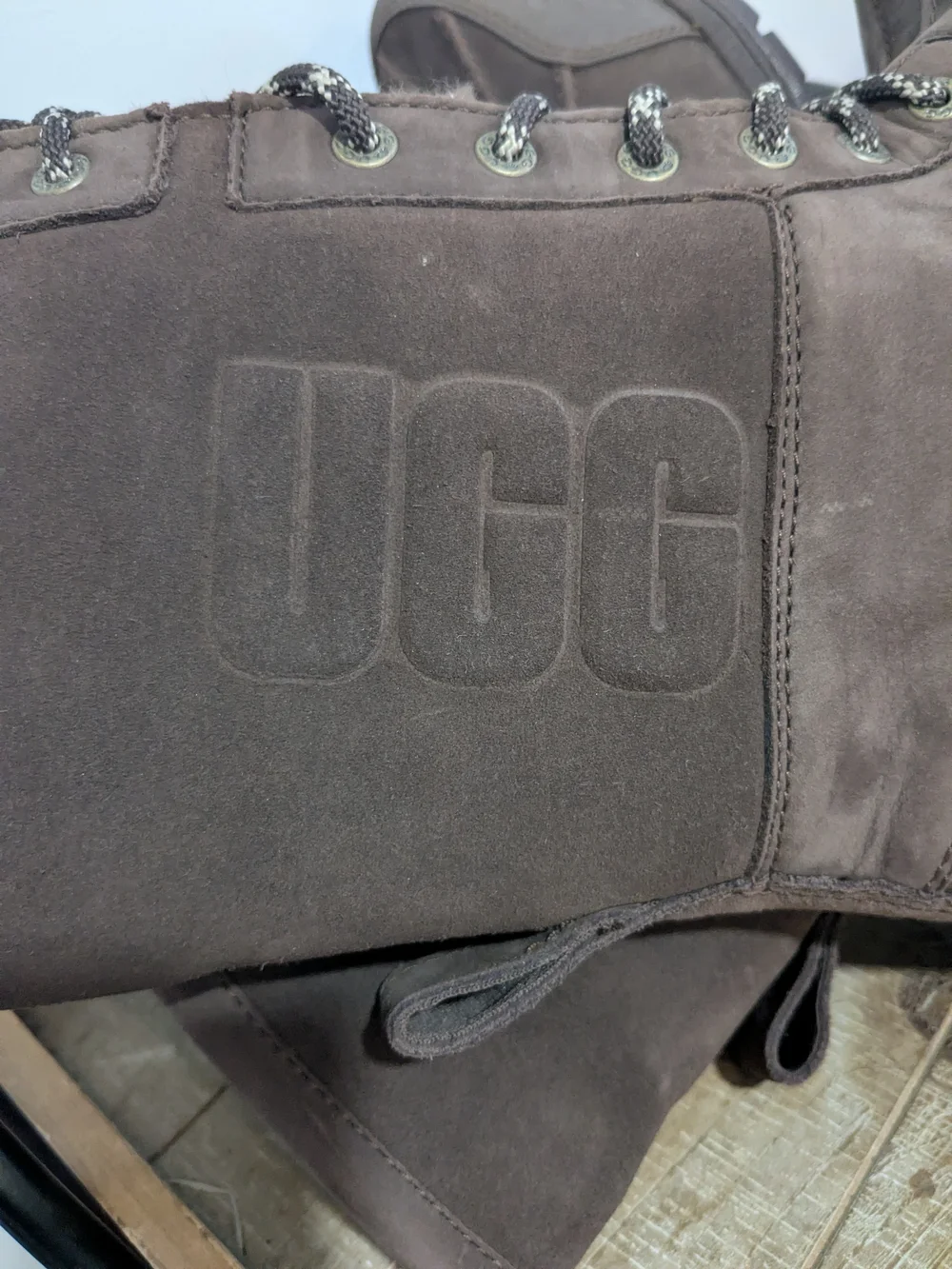 UGG Men's Brown Lace-Up Winter Boots